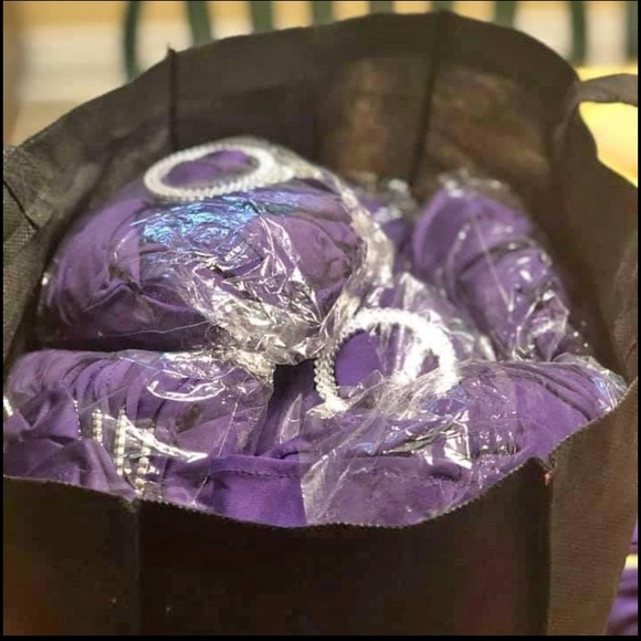 Plum/Purple Chair Sashes - Picture 3 of 3